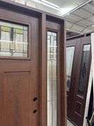 Exterior Fiberglass Deco Door With 2 Side Lites 63 1/2"x81 1/2" LH