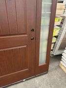 Exterior Fiberglass Deco Door With 2 Side Lites 63 1/2"x81 1/2" RH
