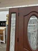 Exterior Fiberglass Deco Door With 2 Side Lites 63 1/2"x81 1/2" RH