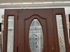 Exterior Fiberglass Deco Door With 2 Side Lites 63 1/2"x81 1/2" RH