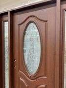 Exterior Fiberglass Deco Door With 2 Side Lites 63 1/2"x81 1/2" RH