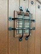 Exterior Fiberglass Deco Door With 2 Side Lites 63 1/2"x81 1/2" RH