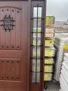 Exterior Fiberglass Deco Door With 2 Side Lites 63 1/2"x81 1/2" RH