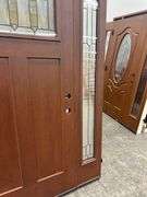 Exterior Fiberglass Deco Door With 2 Side Lites 63 1/2"x81 1/2" LH
