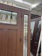 Exterior Fiberglass Deco Door With 2 Side Lites 63 1/2"x81 1/2" LH