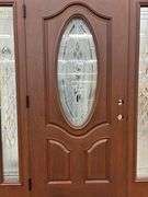 Exterior Fiberglass Deco Door With 2 Side Lites 63 1/2"x81 1/2" RH