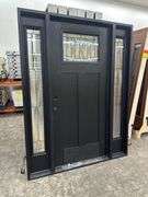 Exterior Fiberglass Deco Door With 2 Side Lites 63 1/2"x81 1/2" RH
