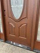 Exterior Fiberglass Deco Door With 2 Side Lites 63 1/2"x81 1/2" RH