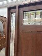 Exterior Fiberglass Deco Door With 2 Side Lites 63 1/2"x81 1/2" LH