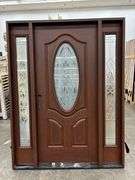 Exterior Fiberglass Deco Door With 2 Side Lites 63 1/2"x81 1/2" RH