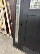 Exterior Fiberglass Deco Door With 2 Side Lites 63 1/2"x81 1/2" RH