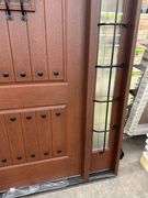 Exterior Fiberglass Deco Door With 2 Side Lites 63 1/2"x81 1/2" RH