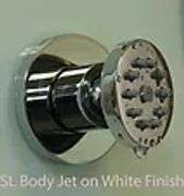 White Luxury Shower 32"x46" LHD, Jetted, With Many Accessories