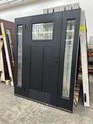 Exterior Fiberglass Deco Door With 2 Side Lites 63 1/2"x81 1/2" RH