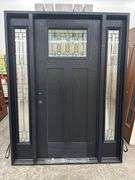 Exterior Fiberglass Deco Door With 2 Side Lites 63 1/2"x81 1/2" RH