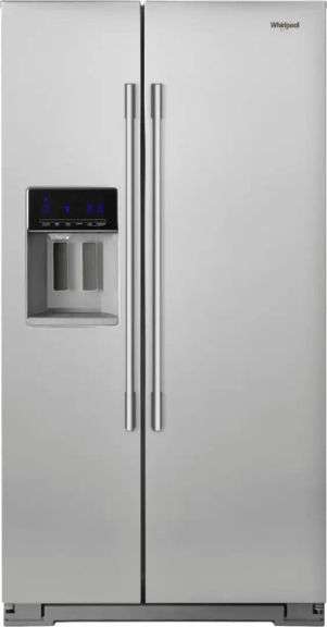 Whirlpool 20.6 cu. ft. Side By Side Refrigerator in Fingerprint Resistant Stainless Steel, Counter D