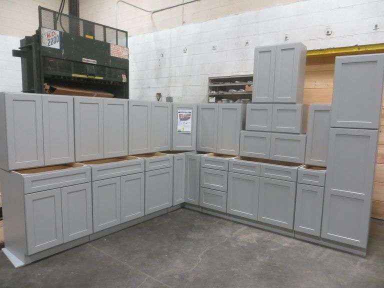 Stone Harbor Gray Kitchen Cabinet Set 12'x15'