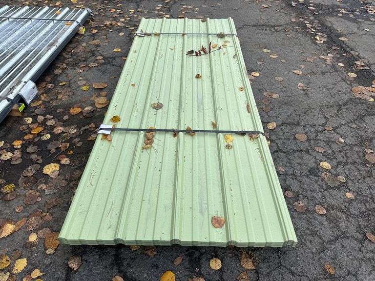 Green Primer Corrugated Metal Panel 3'x8'