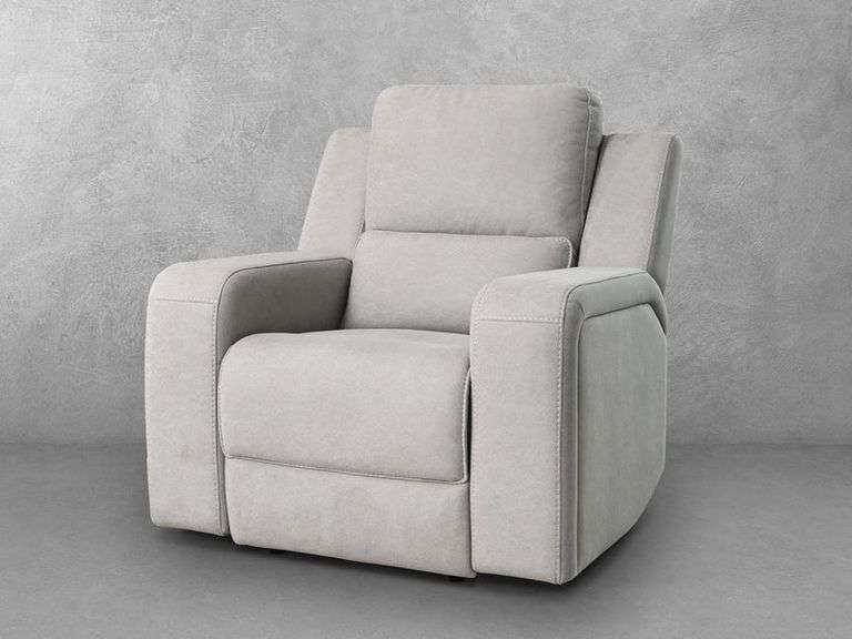Margaret Fabric Manual Recliner - Gray
