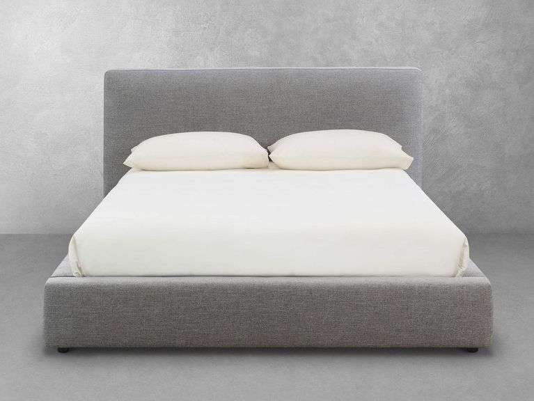 Luxe Upholstered Bed - Gray - King