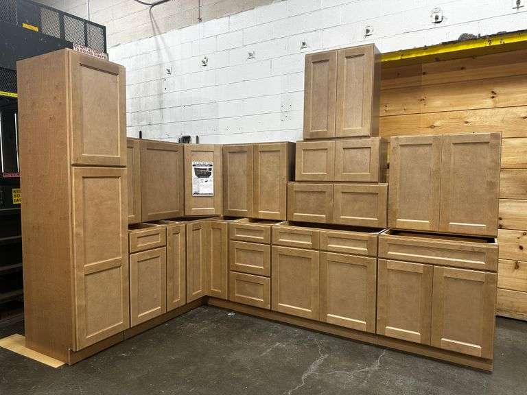 Sonona Sand Kitchen Cabinet Set 12'x12'