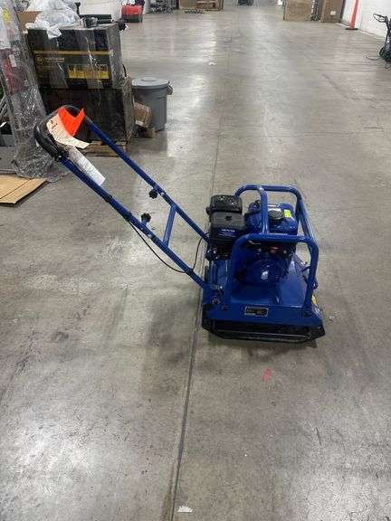 Powerhorse Blue Outdoor Plate Compactor - Lambrecht Auction, Inc.