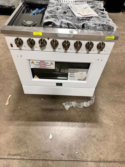 36-Inch White Gas Range FFSGS6156-36 Oven Stove