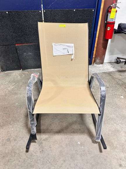 Sling Stack Rocker Mosaic Livingston Oversize Sling Stack Rocker Chair - Lambrecht Auction ...