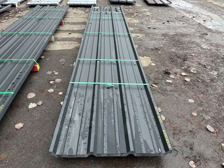 Black Corrugated Metal R-Panel 3'x16'