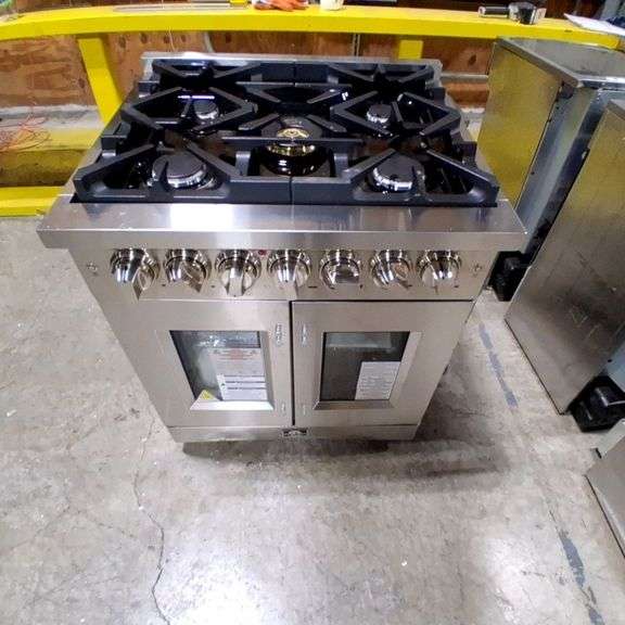 Forno Stainless Steel Gas Range with Double Oven