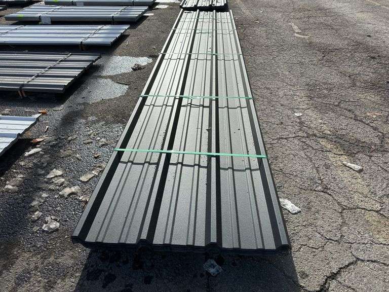Black Corrugated Metal R-Panel 3'x16'