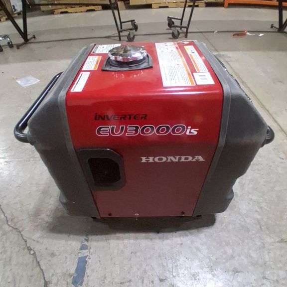 Honda EU3000is Inverter Portable Generator Red and Black