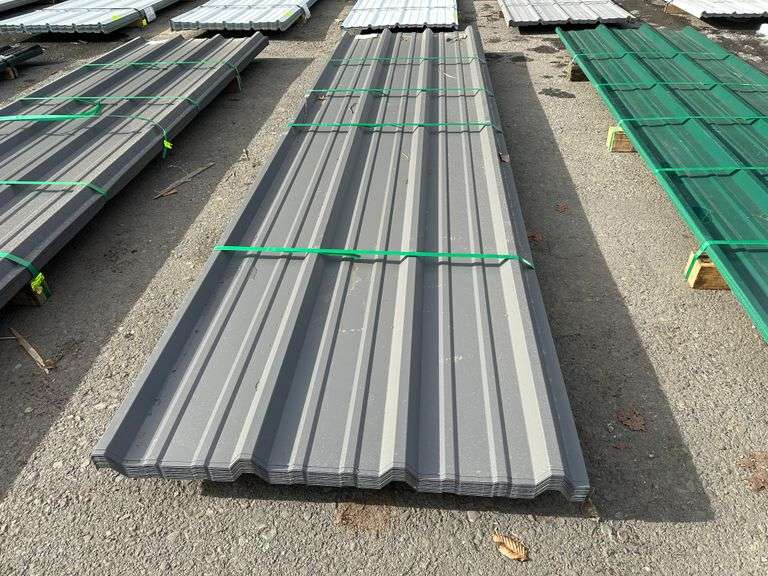 Charcoal Gray Corrugated Metal R-Panel 3'x12'