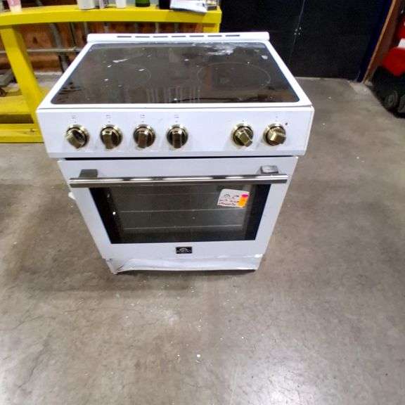 Forno Espresso 30" Electric Range White with Glass Cooktop