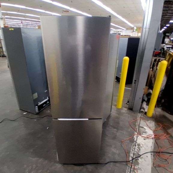 Forno Bottom Freezer Refrigerator Stainless Steel