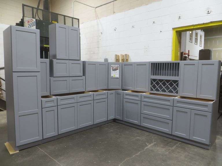 Pacific Gray Kitchen Cabinet Set 12'x15'
