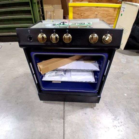 Forno Espresso 30" Slide-In Induction Range Black 5.0 Cu Ft