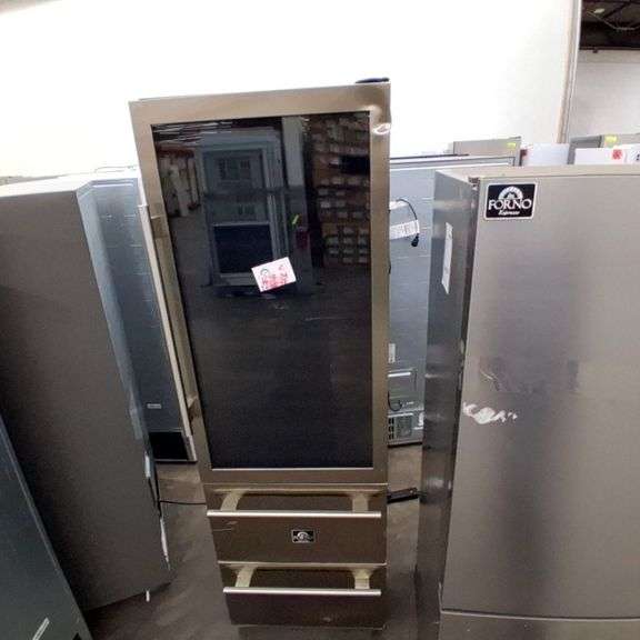 Forno Stainless Steel Refrigerator with Glass Door