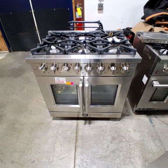 Forno 36" Stainless Steel Double Oven Gas Range