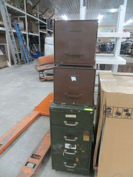 File Drawer Four Drawer metal Cabinet Lambrecht Auction Inc