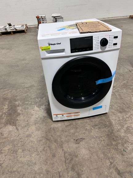 Magic Chef 23.4 in. 2.7 cu. ft. White All in One Ventless And Washer ...