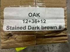 Oak Stained Dark Brown 12x36x12