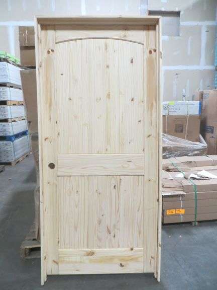 Interior Knotty Pine Door 36"x80" RH 2 PNL (Unassembled)