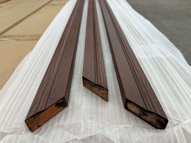 Stained Red Brown Mahogany Brickmold 12x36x12