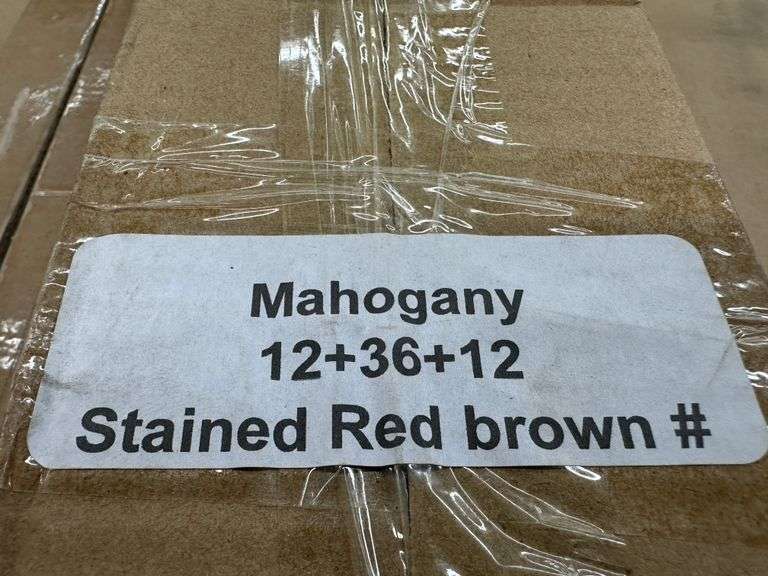 Stained Red Brown Mahogany Brickmold 12x36x12