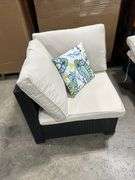 7 Piece Wicker Outdoor Patio Furniture Set - Coffee & Beige