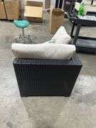 7 Piece Wicker Outdoor Patio Furniture Set - Coffee & Beige