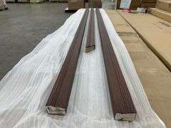 Stained Red Brown Mahogany Brickmold 12x36x12