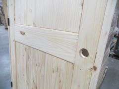 Interior Knotty Pine Door 36"x80" RH 2 PNL (Unassembled)