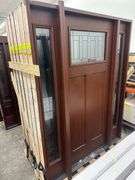 Stained Red Brown Mahogany Brickmold 12x36x12